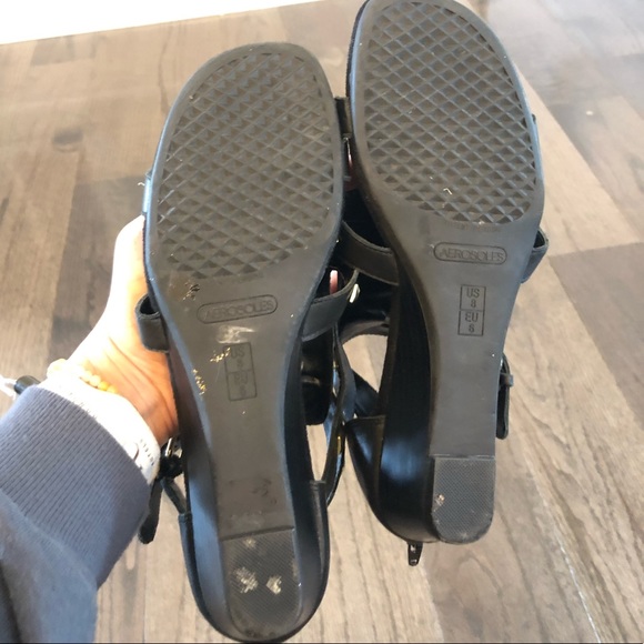 Black, Stylish Gladiator Sandals Size 8 - Picture 5 of 8